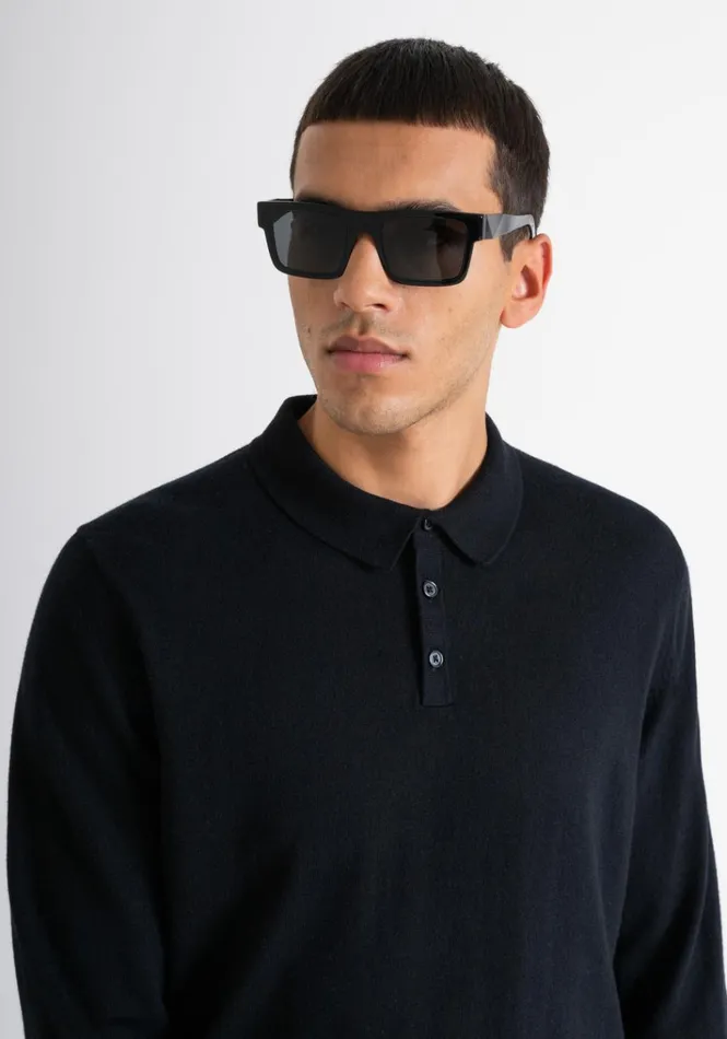 Knitwear Men Antony Morato Regular Fit Cashmere Blend Jumper Black