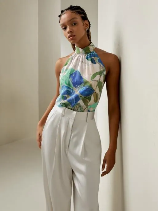 Lilysilk Floral Silk Blouse Elegant And Luxurious Tops For Women Women Tops