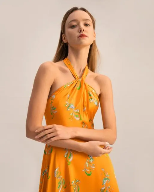 Lilysilk Spring Waltz Handkerchief Dress Women Jumpsuits Dresses