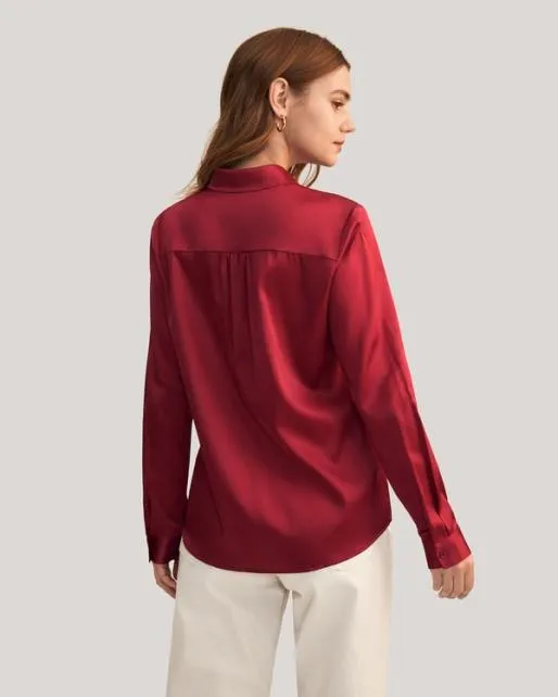Lilysilk Top Quality Long Sleeves Collared Silk Shirt Women Women Essentials