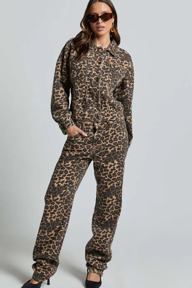 Lioness 8211 Carmela Jeans In LEOPARD Women Showpo Jeans