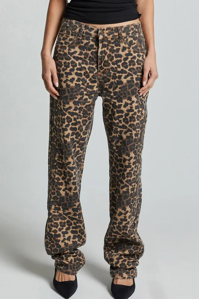 Lioness 8211 Carmela Jeans In LEOPARD Women Showpo Jeans
