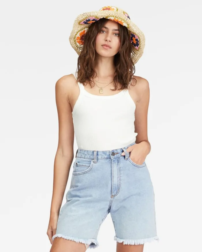 Long Time Denim Shorts Sweet Blue 1 Women Billabong Shorts