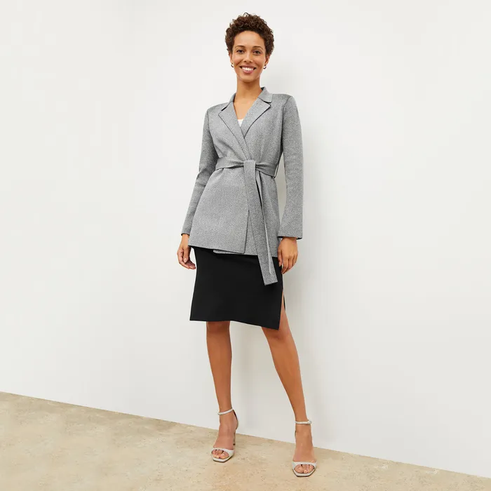 M M LaFleur Skirts Women The Harlem Skirt 8211 Jardigan Knit Black