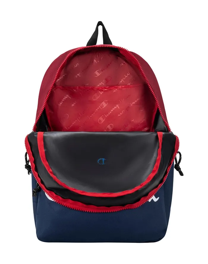 Manuscript Backpack Navyred MenKidsWomen Champion Bags and Backpacks