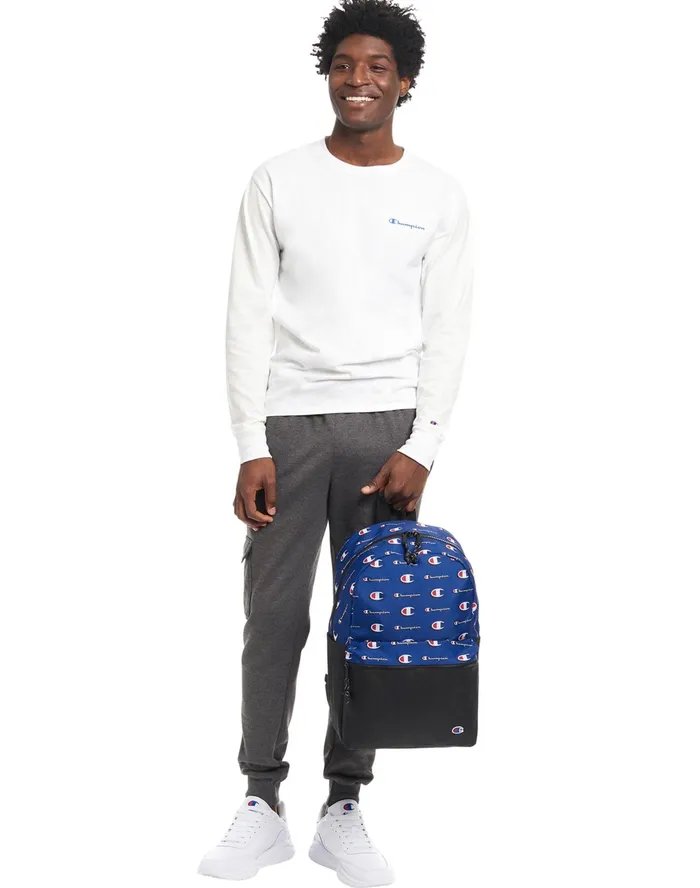 Manuscript Backpack Navyred MenKidsWomen Champion Bags and Backpacks