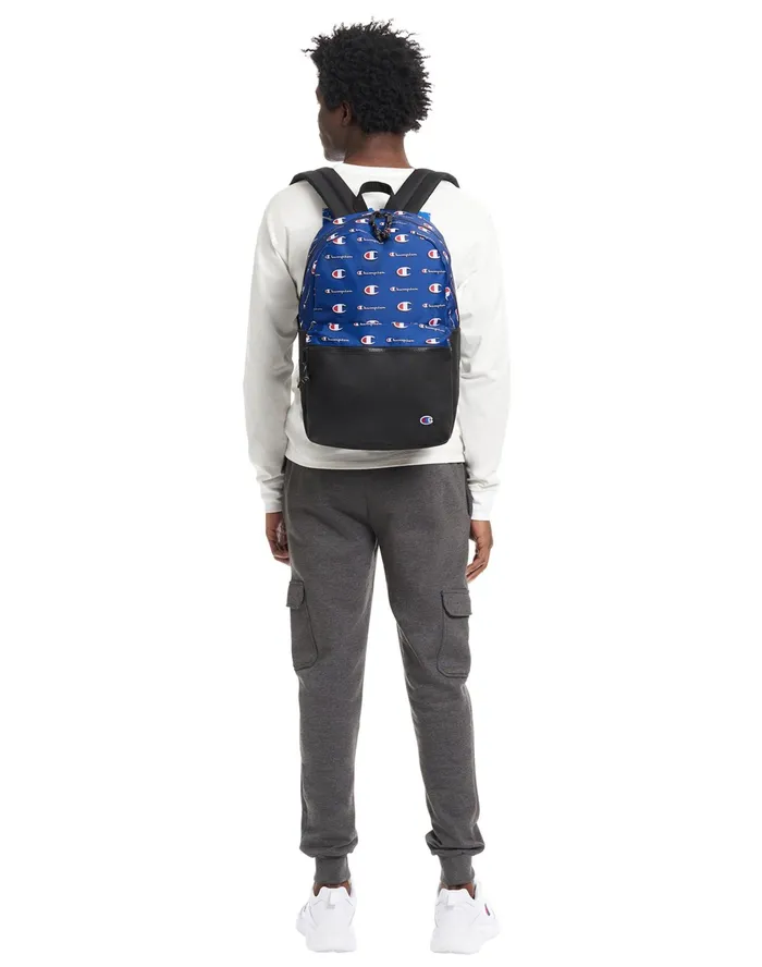 Manuscript Backpack Navyred MenKidsWomen Champion Bags and Backpacks