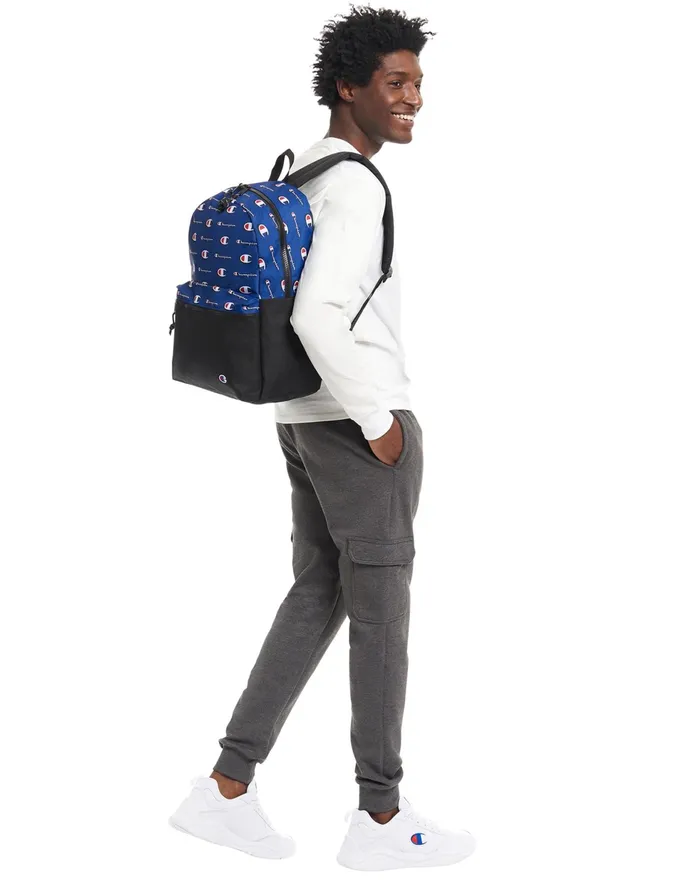 Manuscript Backpack Navyred MenKidsWomen Champion Bags and Backpacks