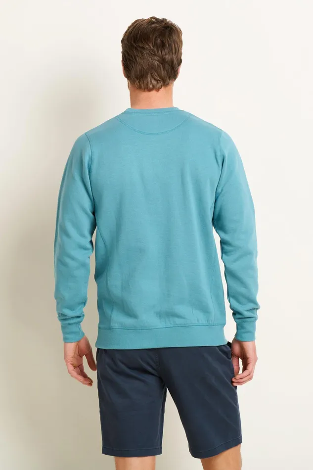 Men Brakeburn Sweatshirts And Hoodies Green Custom Crew Neck Sweat