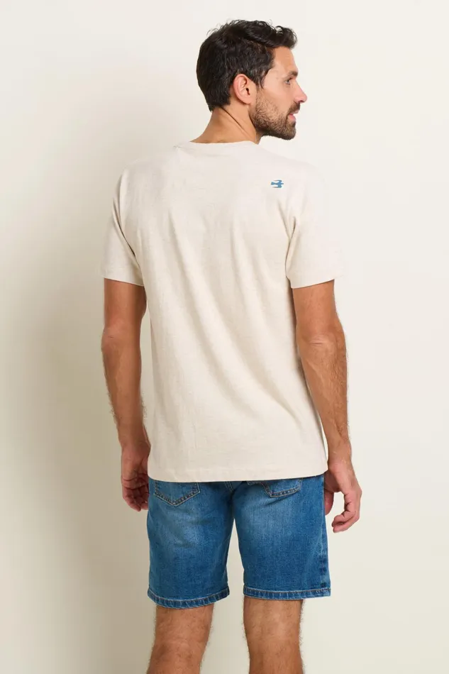 Men Brakeburn TShirts Ecru Painted Bike Graphic Tee