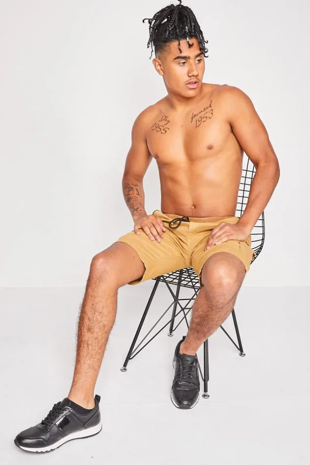 Men Brown Shorts With Pockets Brown Brentiny Paris Shorts