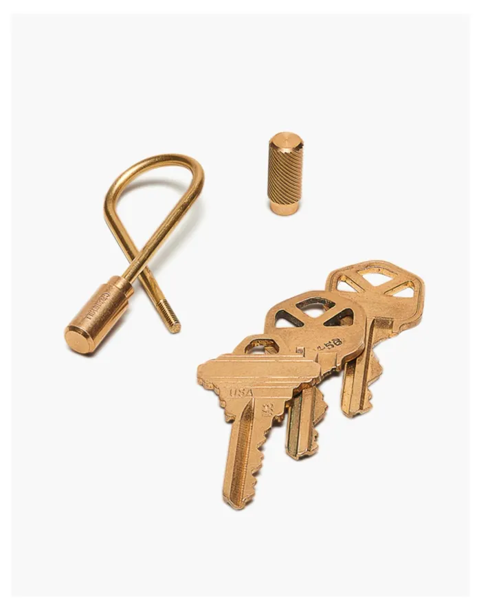 Men Craighill Closed Helix Brass Keyring Gold Madewell Wallets and Accessories Men Craighill Closed Helix Brass Keyring Gold Madewell Wallets and Accessories