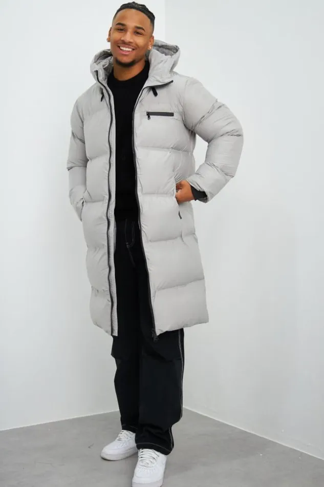 Men Doudoune Matelasse Longue Grise Capuche Grey Brentiny Paris Parkas And Down Jackets Men Doudoune Matelasse Longue Grise Capuche Grey Brentiny Paris Parkas And Down Jackets