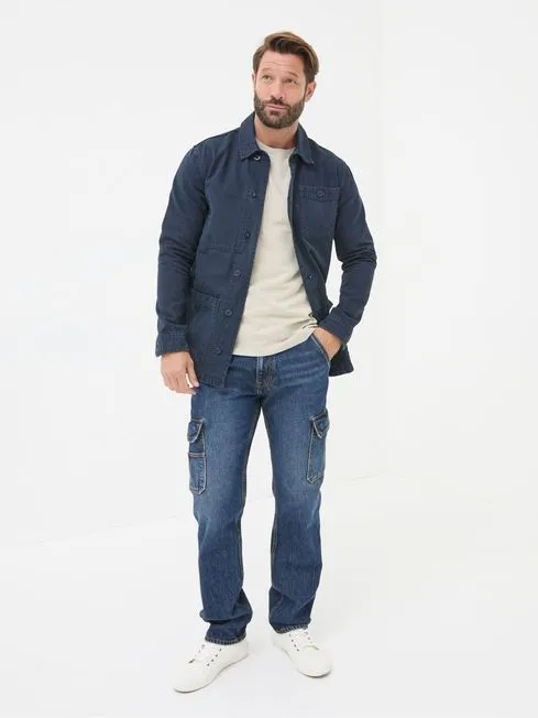 Men Fatface Jeans Blue Cargo Jeans