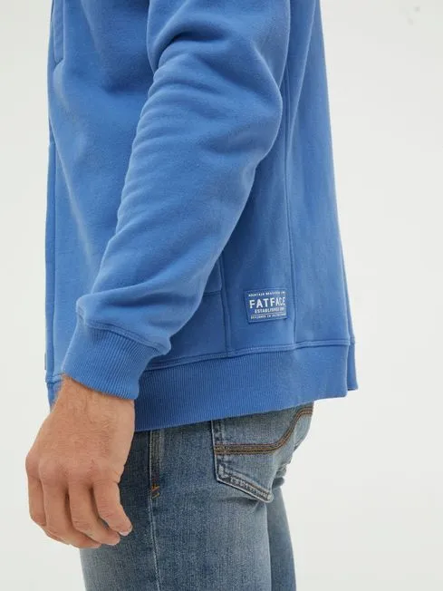 Men Fatface Sweatshirts and Hoodies Brooke Blue Zip Through Hoodie Men Fatface Sweatshirts and Hoodies Brooke Blue Zip Through Hoodie