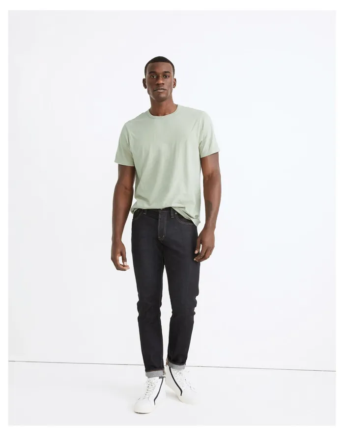 Men Garment Dyed Allday Crewneck Tee Sage Mist Madewell Tees Men Garment Dyed Allday Crewneck Tee Sage Mist Madewell Tees