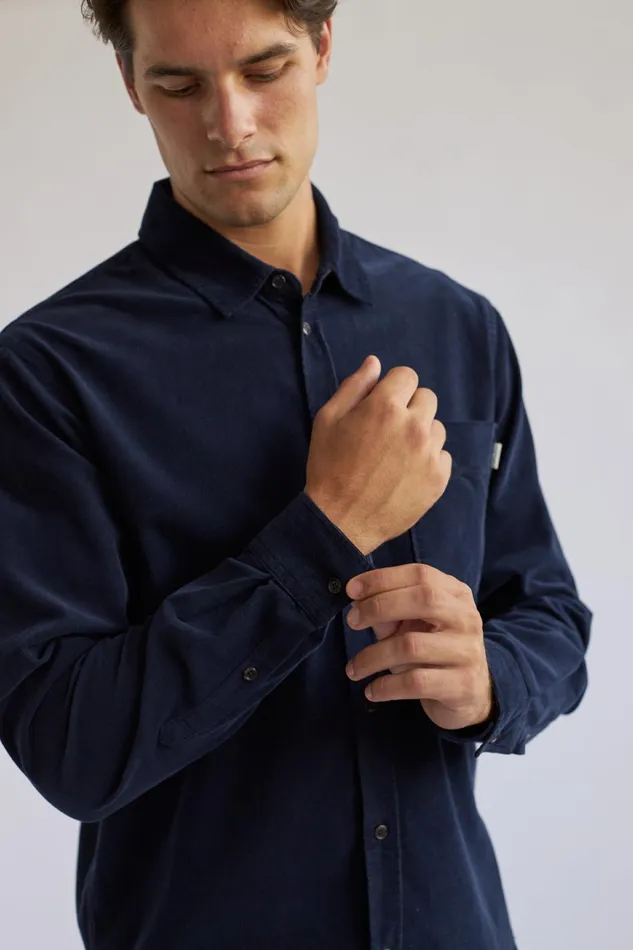 Men Holdoya 8211 Baritone Blue TWOTHIRDS Shirts