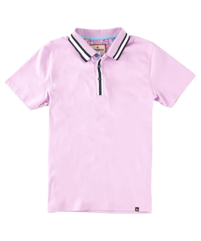 Men Joe Browns In The Bag Polo Shirt Lilac Men Joe Browns In The Bag Polo Shirt Lilac