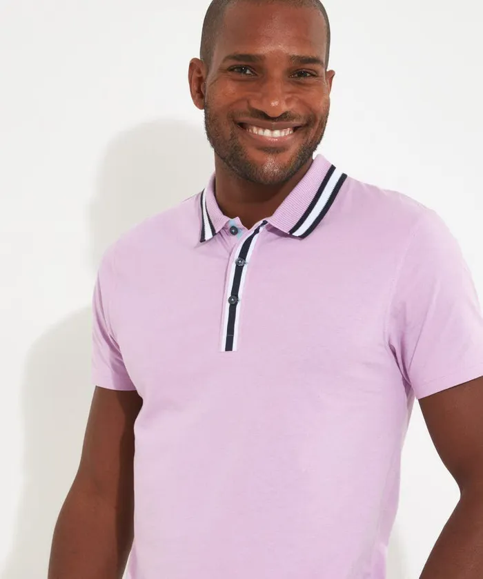 Men Joe Browns In The Bag Polo Shirt Lilac Men Joe Browns In The Bag Polo Shirt Lilac