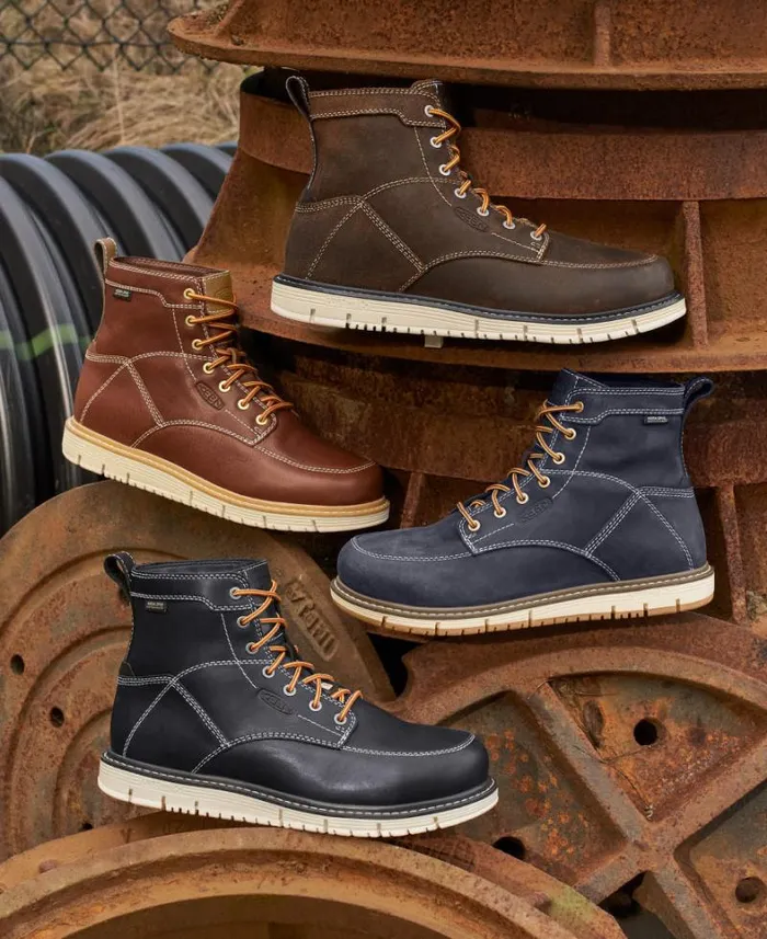 Men KEEN Boots Waterproof Leather Boots 8211 San Jose 6quot Men KEEN Boots Waterproof Leather Boots 8211 San Jose 6quot