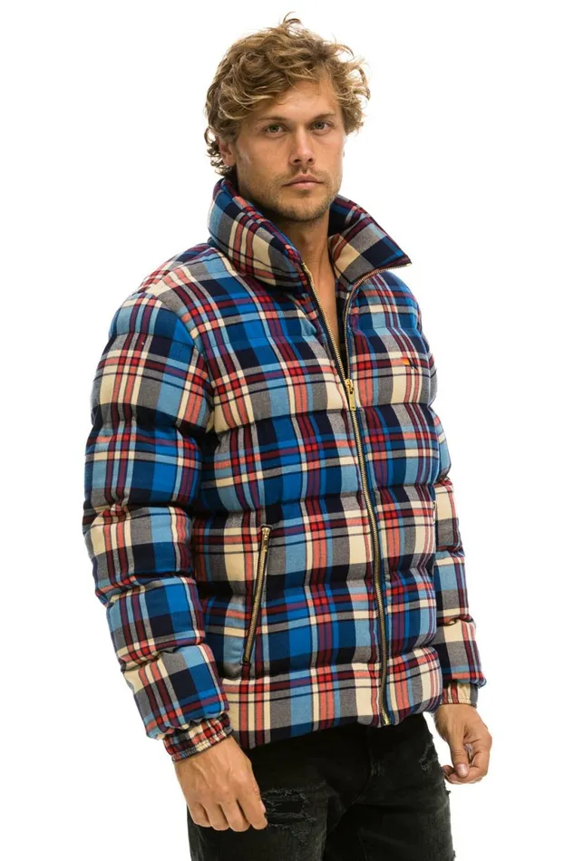 Men PLAID TRAVELER JACKET 8211 PATRIOT PLAID Aviator Nation Outerwear Men PLAID TRAVELER JACKET 8211 PATRIOT PLAID Aviator Nation Outerwear
