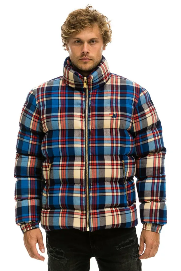 Men PLAID TRAVELER JACKET 8211 PATRIOT PLAID Aviator Nation Outerwear Men PLAID TRAVELER JACKET 8211 PATRIOT PLAID Aviator Nation Outerwear
