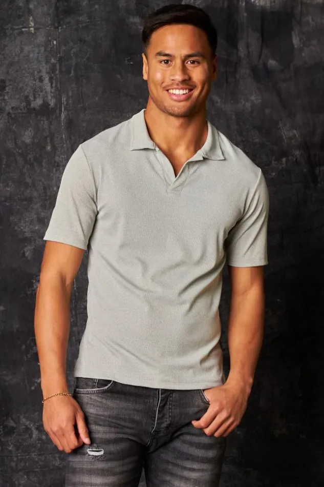 Men Polo Manches Courtes Col V Rabat Gris Clair Grisclair Brentiny Paris TShirts Men Polo Manches Courtes Col V Rabat Gris Clair Grisclair Brentiny Paris TShirts