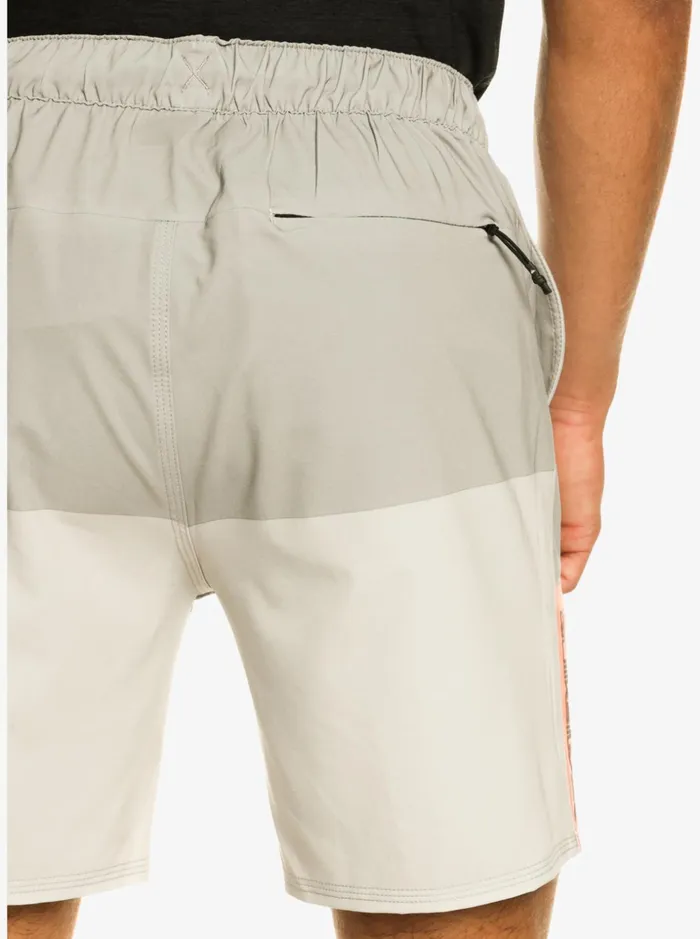 Men Quiksilver Boardshorts Omni Stretch 17034 Training Shorts Grey Violet Men Quiksilver Boardshorts Omni Stretch 17034 Training Shorts Grey Violet