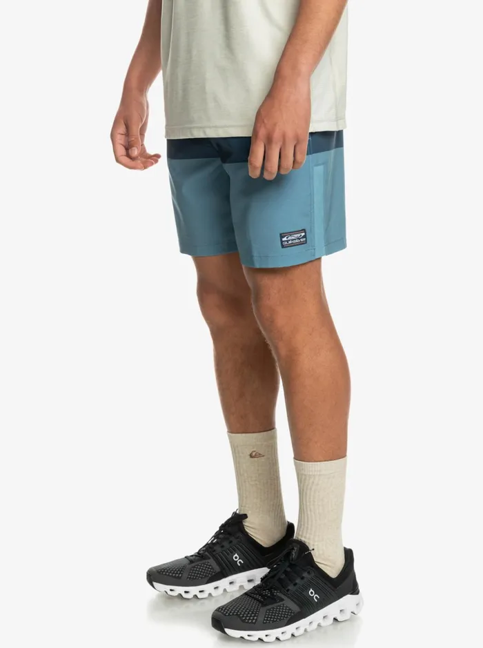 Men Quiksilver Boardshorts Omni Training 17034 Stretch Shorts Provincial Blue Men Quiksilver Boardshorts Omni Training 17034 Stretch Shorts Provincial Blue