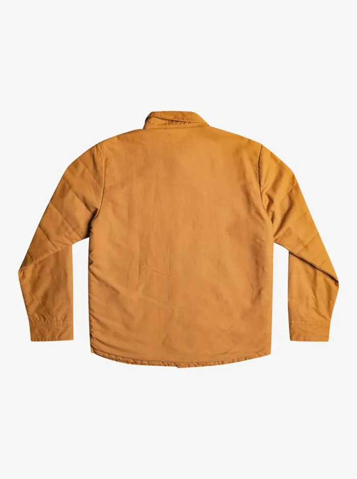 Men Quiksilver Jackets Downrail Canvas Chore Jacket Brown Sugar Men Quiksilver Jackets Downrail Canvas Chore Jacket Brown Sugar