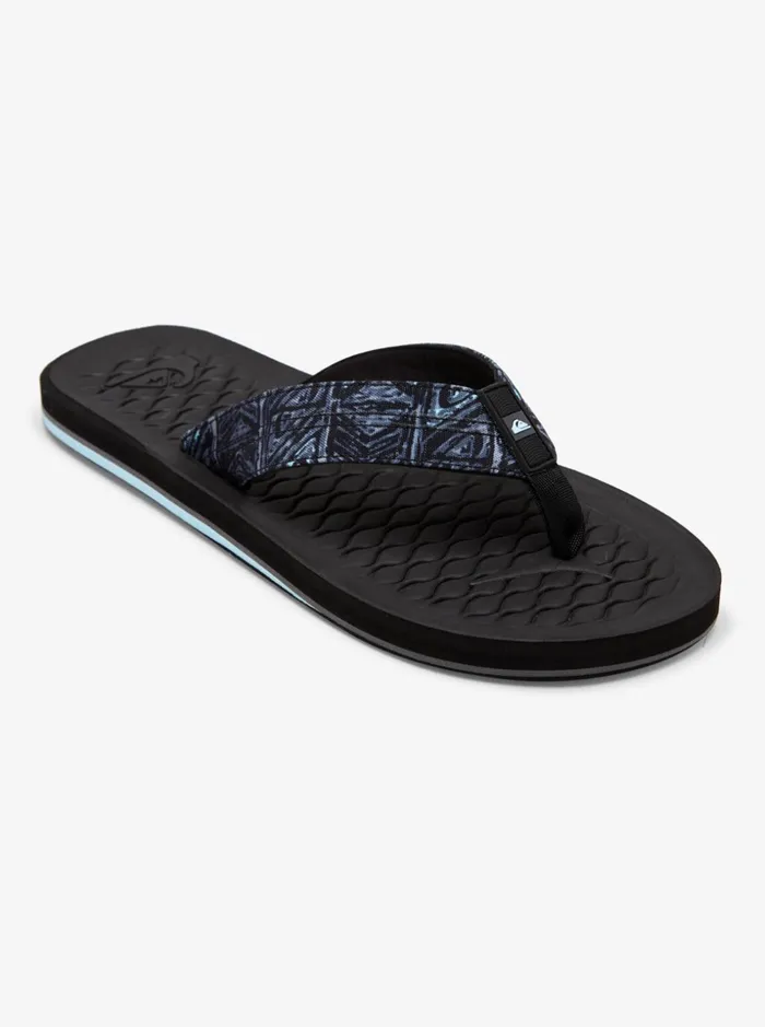 Men Quiksilver Sandals Lanai FlipFlops Black 2