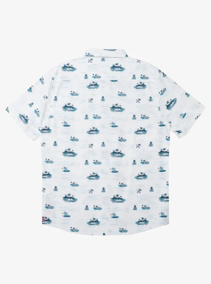 Men Quiksilver Shirts and Polos Hawaii Lost At Sea Short Sleeve Shirt White Men Quiksilver Shirts and Polos Hawaii Lost At Sea Short Sleeve Shirt White