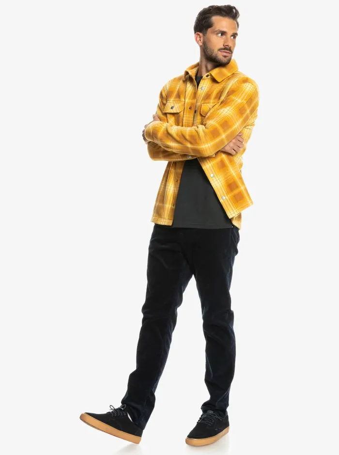 Men Quiksilver Shirts and Polos Surf Days Long Sleeve Flannel Shirt Brown Sugar Shadowplaid Men Quiksilver Shirts and Polos Surf Days Long Sleeve Flannel Shirt Brown Sugar Shadowplaid