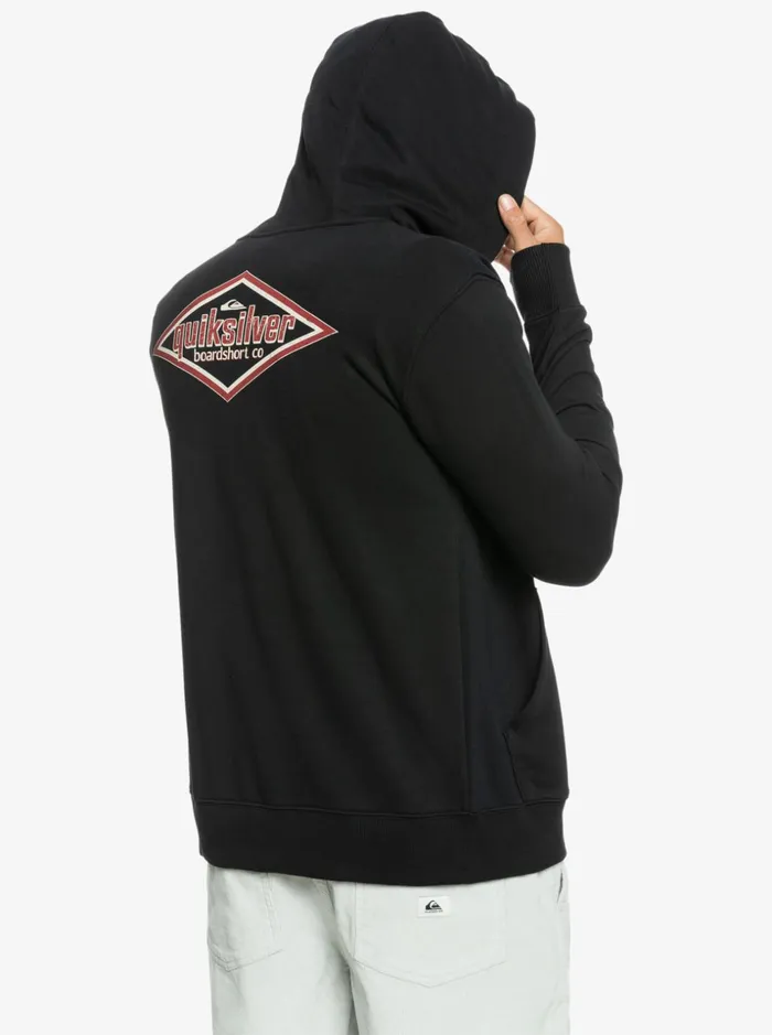 Men Quiksilver Sweatshirts and Hoodies Quik Words ZipUp Hoodie Black Men Quiksilver Sweatshirts and Hoodies Quik Words ZipUp Hoodie Black