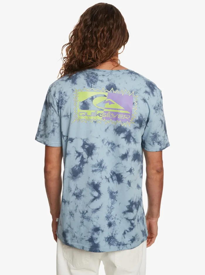 Men Quiksilver Tees The Split TShirt Celestial Blue Men Quiksilver Tees The Split TShirt Celestial Blue