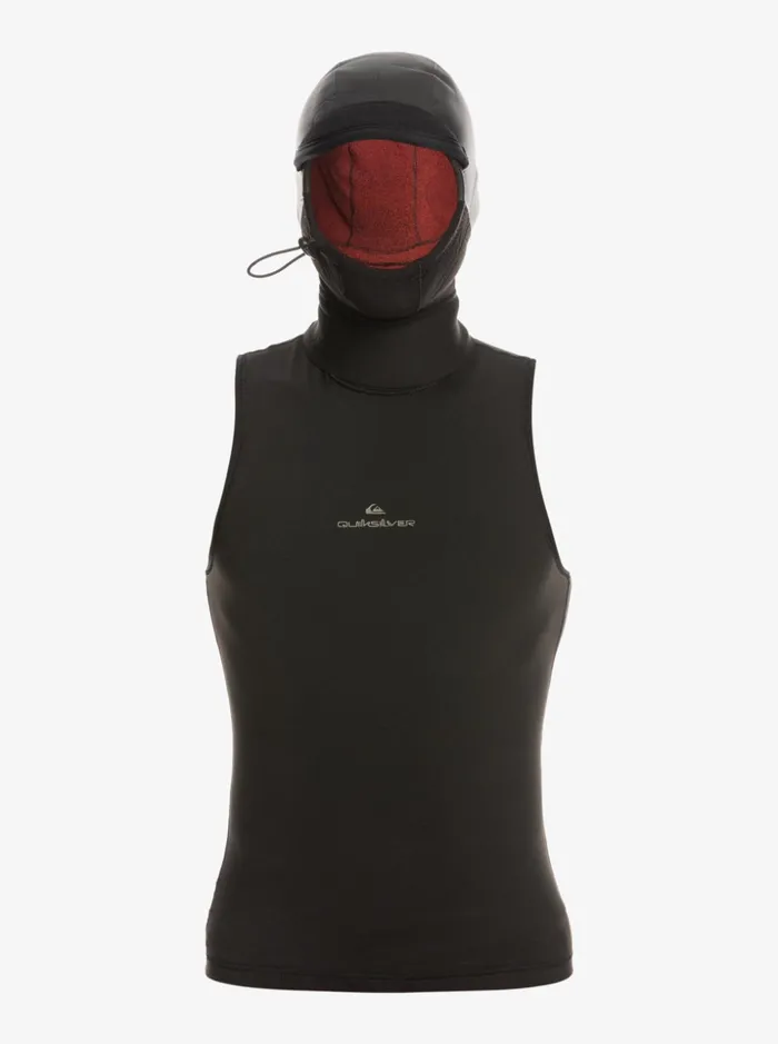 Men Quiksilver Wetsuits 22 Marathon Sessions Hooded Wetsuit Vest Black