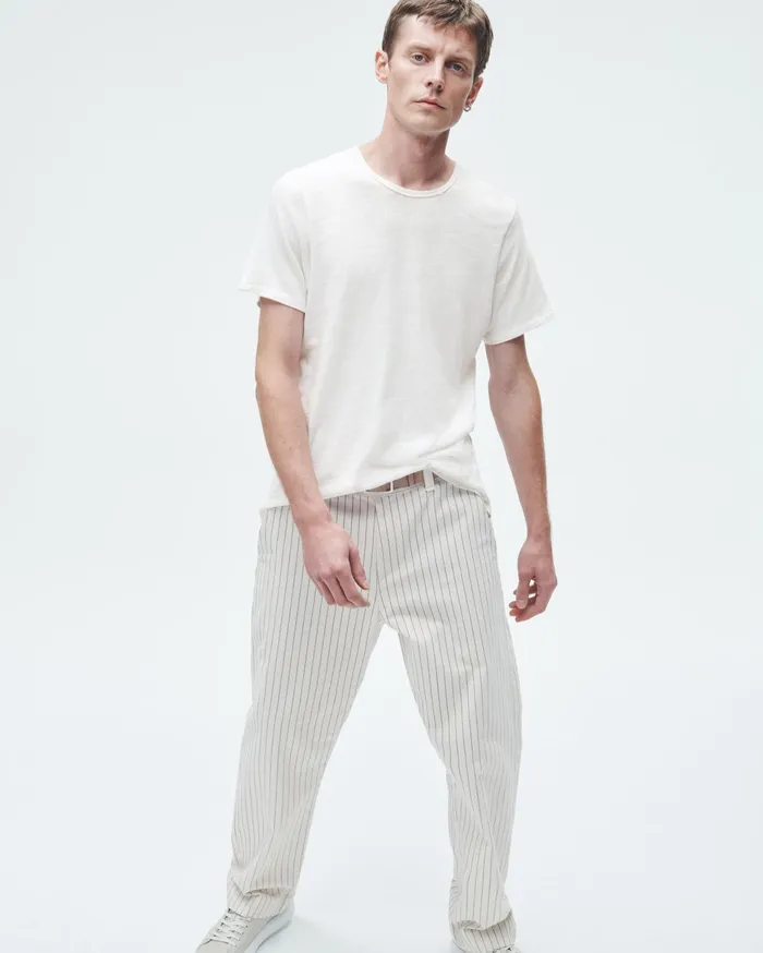 Men Rag and Bone TShirts Classic Flame Tee White Men Rag and Bone TShirts Classic Flame Tee White