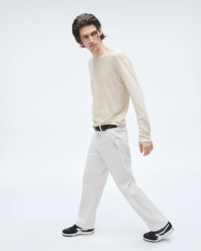 Men Rag and Bone TShirts Kerwin Long Sleeve Tee Turtledove Men Rag and Bone TShirts Kerwin Long Sleeve Tee Turtledove