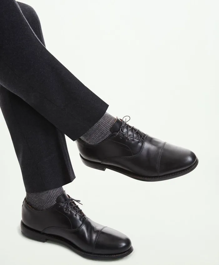 Men Rancourt Oxford Black Brooks Brothers Shoes