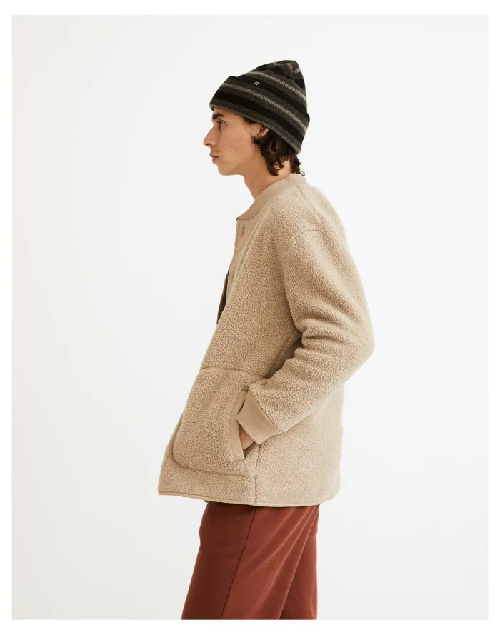 Men Resourced Sherpa Shirt Jacket Drill Khaki Madewell Sweatshirts and Sweatpants Men Resourced Sherpa Shirt Jacket Drill Khaki Madewell Sweatshirts and Sweatpants