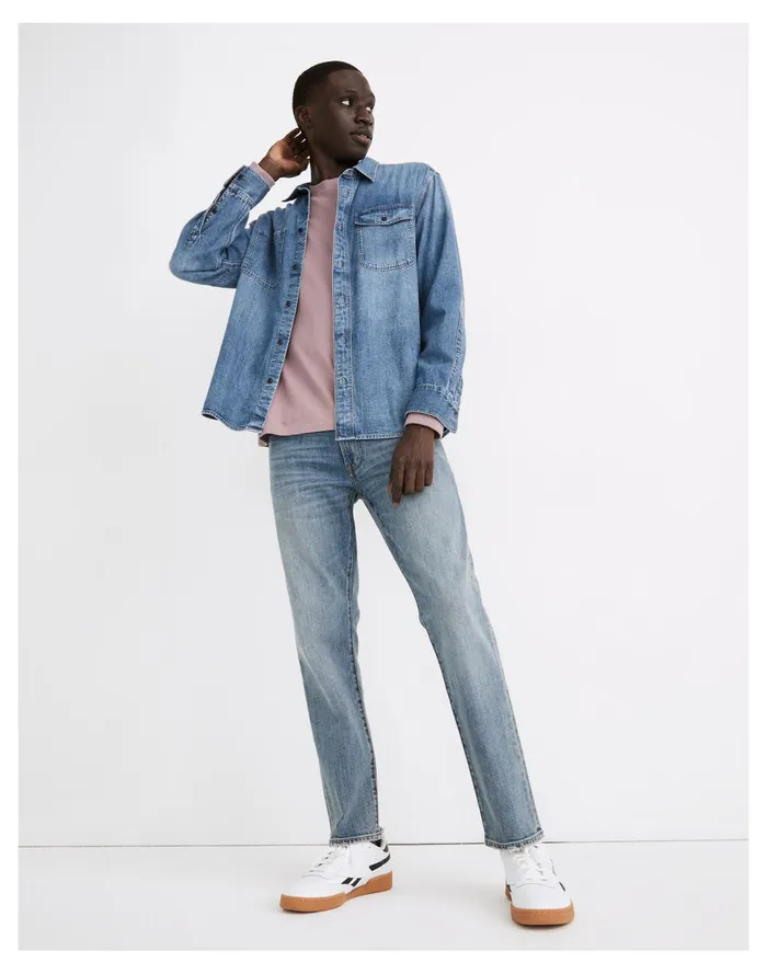 Men Straight Authentic Flex Jeans In Kemore Wash Kemore Wash Madewell Jeans