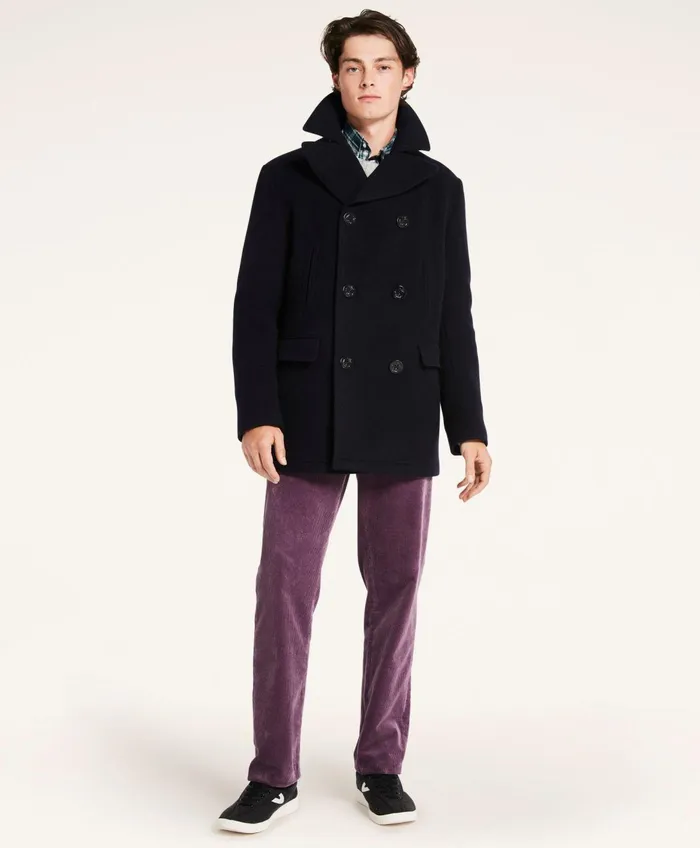 Men Wool Peacoat Navy Brooks Brothers Coats and Jackets