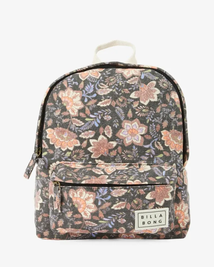 Mini Mama Canvas Backpack Black Sands Women Billabong Backpacks