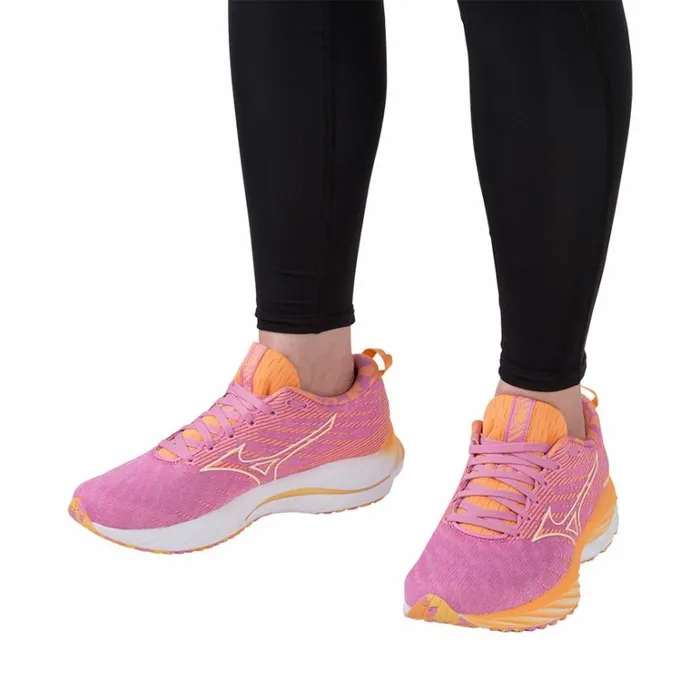 Mizuno WAVE RIDER 26 Roxy Cyclamenwhitemock Orange Women Running Mizuno WAVE RIDER 26 Roxy Cyclamenwhitemock Orange Women Running