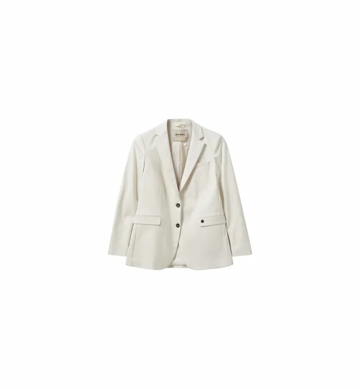 MOS MOSH Blazers Women MMMary Night Blazer Ecru MOS MOSH Blazers Women MMMary Night Blazer Ecru
