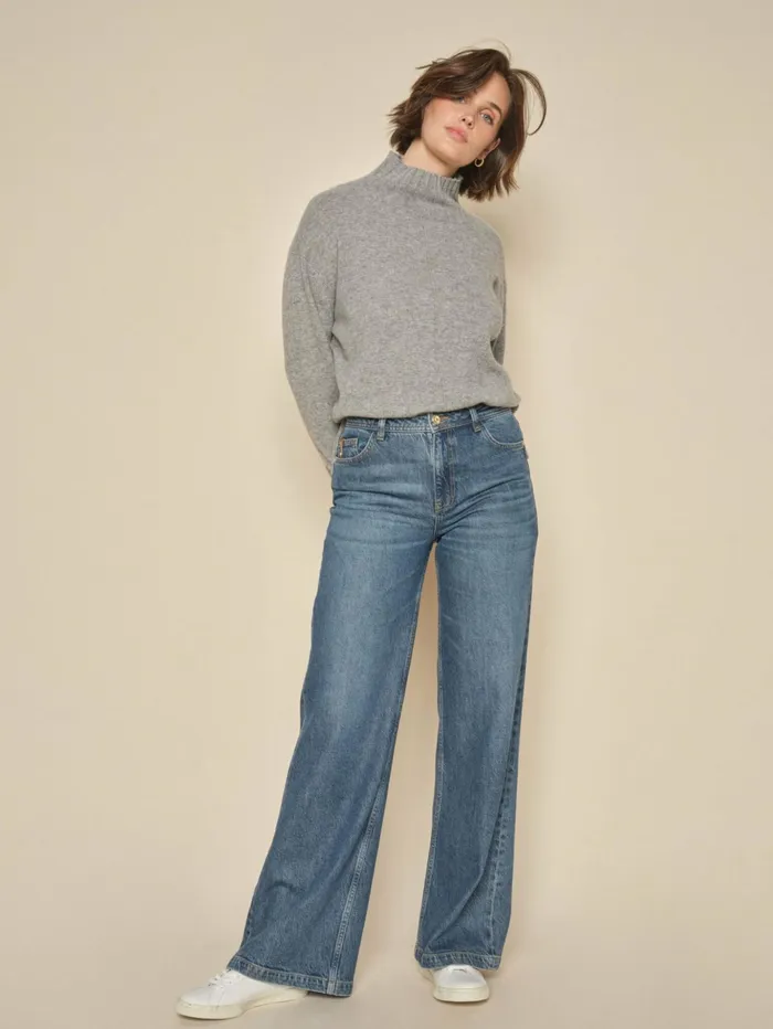 MOS MOSH Jeans Women MMDara Lititi Jeans Dark Blue