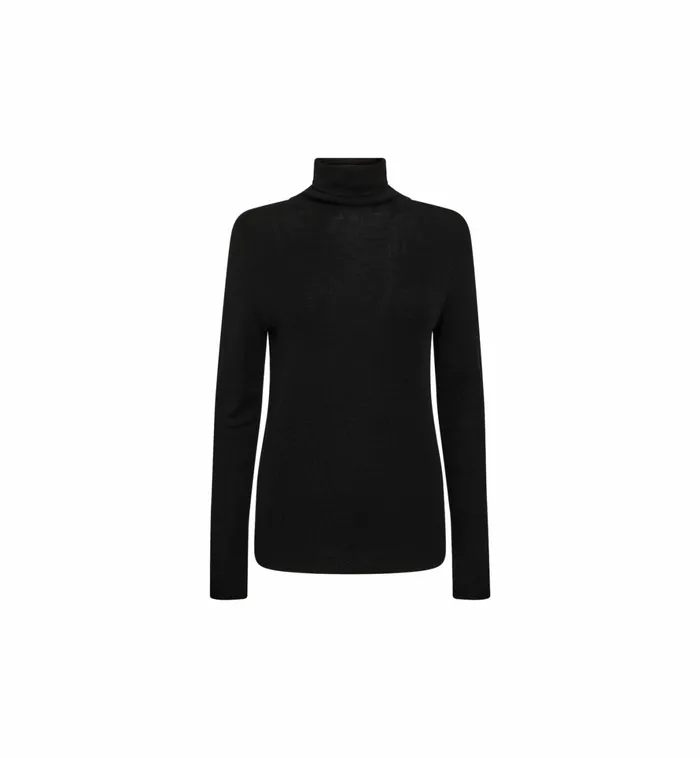 MOS MOSH Knits Women MMBouch Rollneck Knit Black MOS MOSH Knits Women MMBouch Rollneck Knit Black