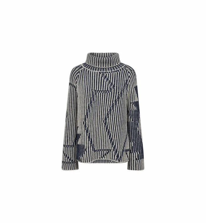 MOS MOSH Knits Women MMHelna Ikat Rollneck Knit Set Sail MOS MOSH Knits Women MMHelna Ikat Rollneck Knit Set Sail