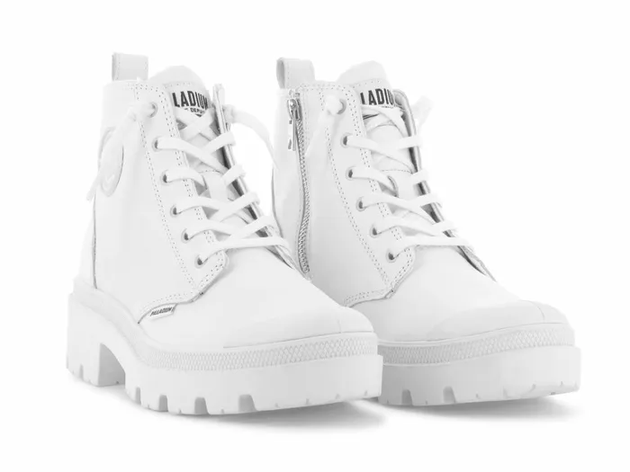 Palladium Pallabase Leather Whiteblack Women Boots
