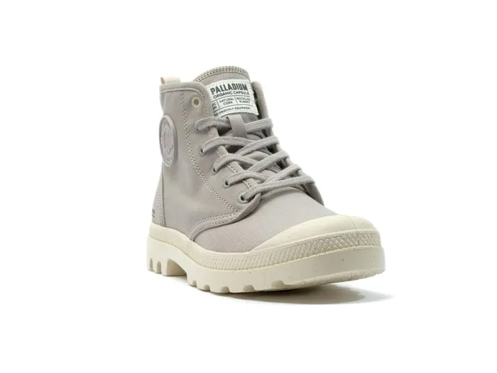 Palladium Pampa Hi Zip Organic Grey Berry Women Boots